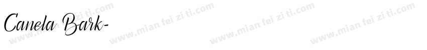 Canela Bark字体转换
